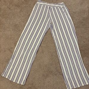 Striped pajama pants